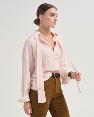 lise long sleeve silk blouse