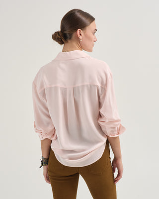 lise long sleeve silk blouse