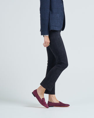 lively stretch suede