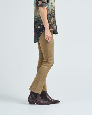 lively stretch suede