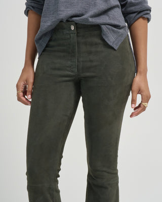 lively stretch suede pants