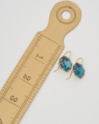 london blue topaz drop earrings
