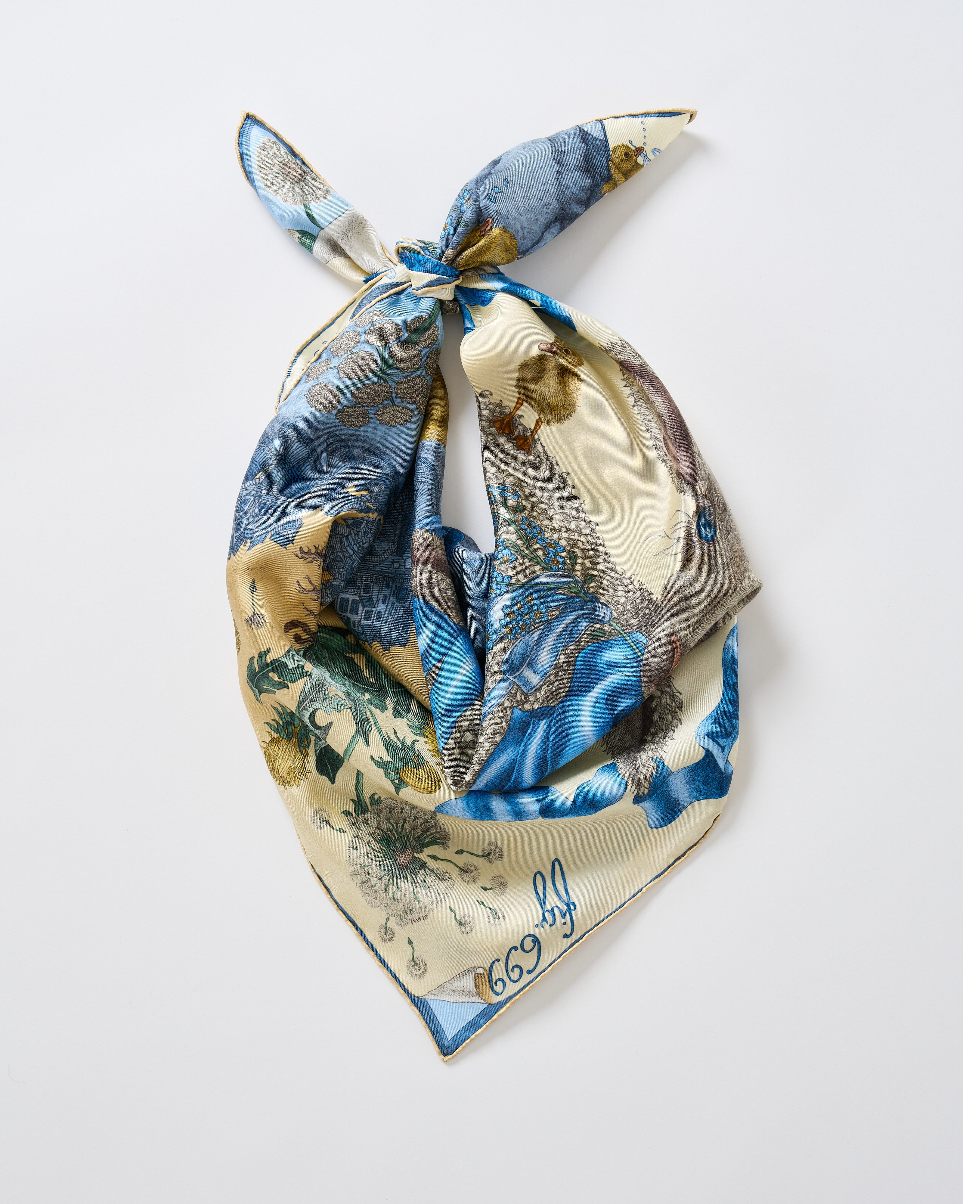 Sabina Savage London Bridge Is Falling Down Silk Twill Square