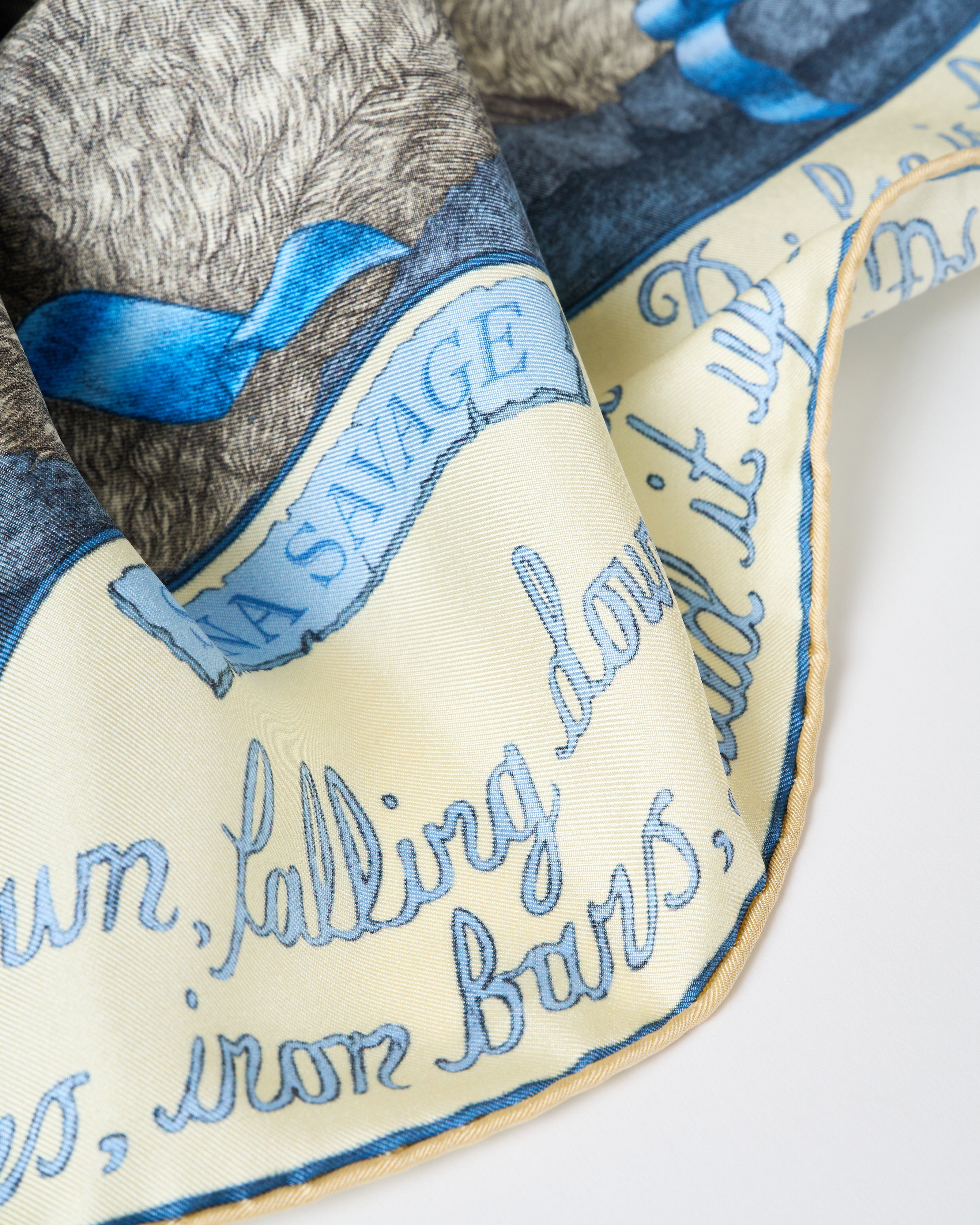 Sabina Savage London Bridge Is Falling Down Silk Twill Square