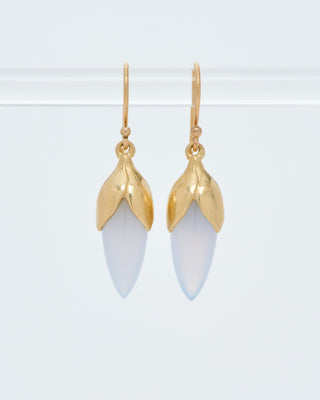 long bud drop earrings