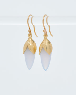 long bud drop earrings
