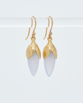 long bud drop earrings
