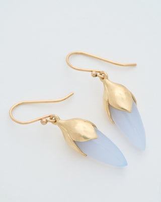 long bud drop earrings
