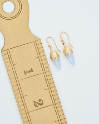 long bud drop earrings