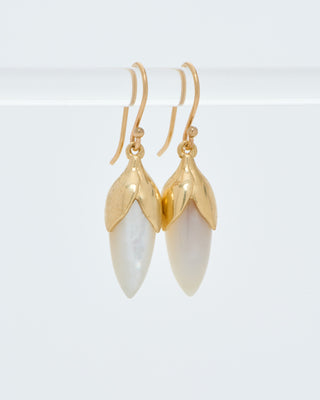 long bud drop earrings