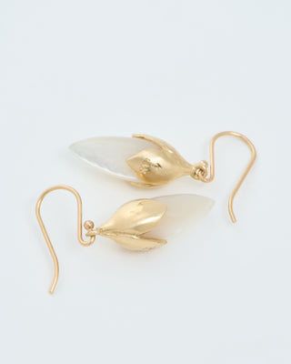 long bud drop earrings