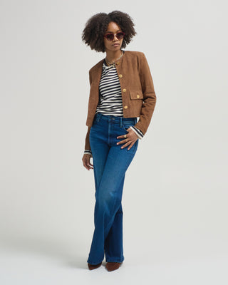 lorenne goat suede jacket