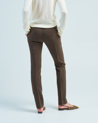 low waist slim trousers