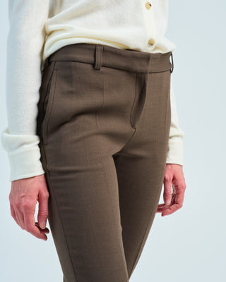 low waist slim trousers