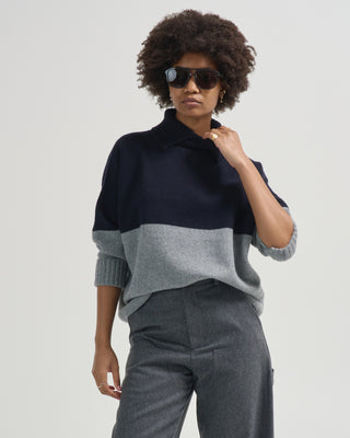 lulu bi color sweater