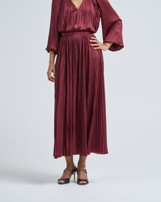 lulu pleated long skirt