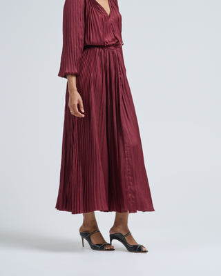 lulu pleated long skirt