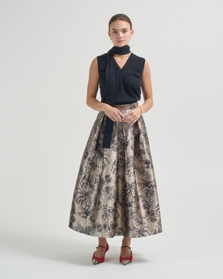 luna moire parrot medium skirt