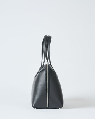 m grained leather day tote
