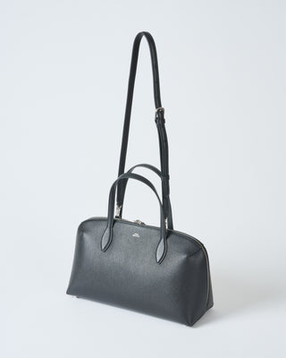 m grained leather day tote