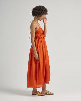 mahon halter midi dress