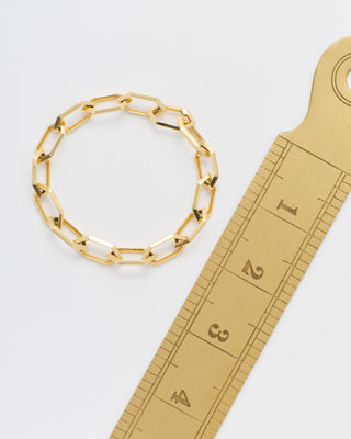 makhaira chain bracelet w/ solid clip link