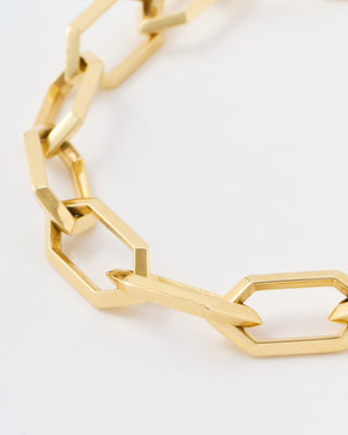 makhaira chain bracelet w/ solid clip link