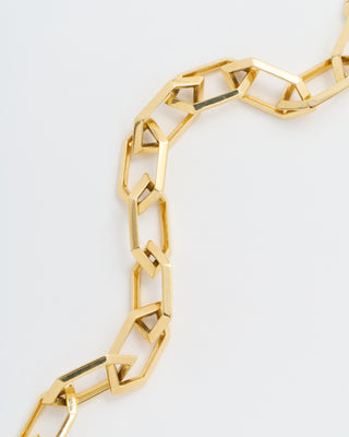 makhaira chain bracelet w/ solid clip link