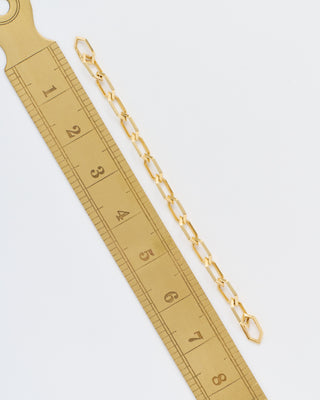 makhaira chain bracelet w/ solid clip link