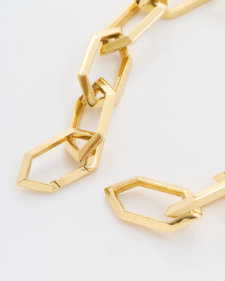 makhaira chain bracelet w/ solid clip link