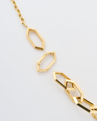 makhaira chain bracelet w/ solid clip link