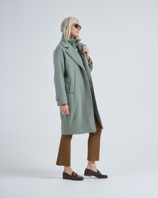 manteco wool sb coat w/ detachable bib