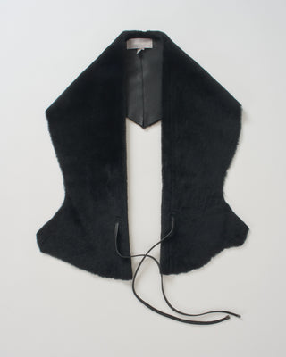 merino shearling shawl scarf