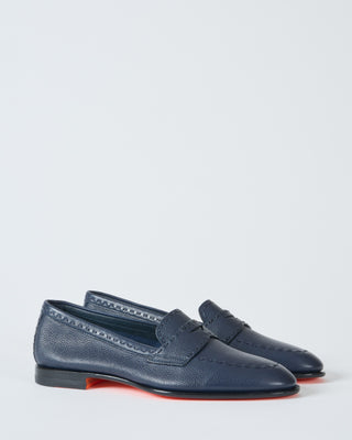marlene pebbled leather loafer