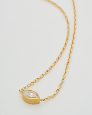 marquis diamond necklace