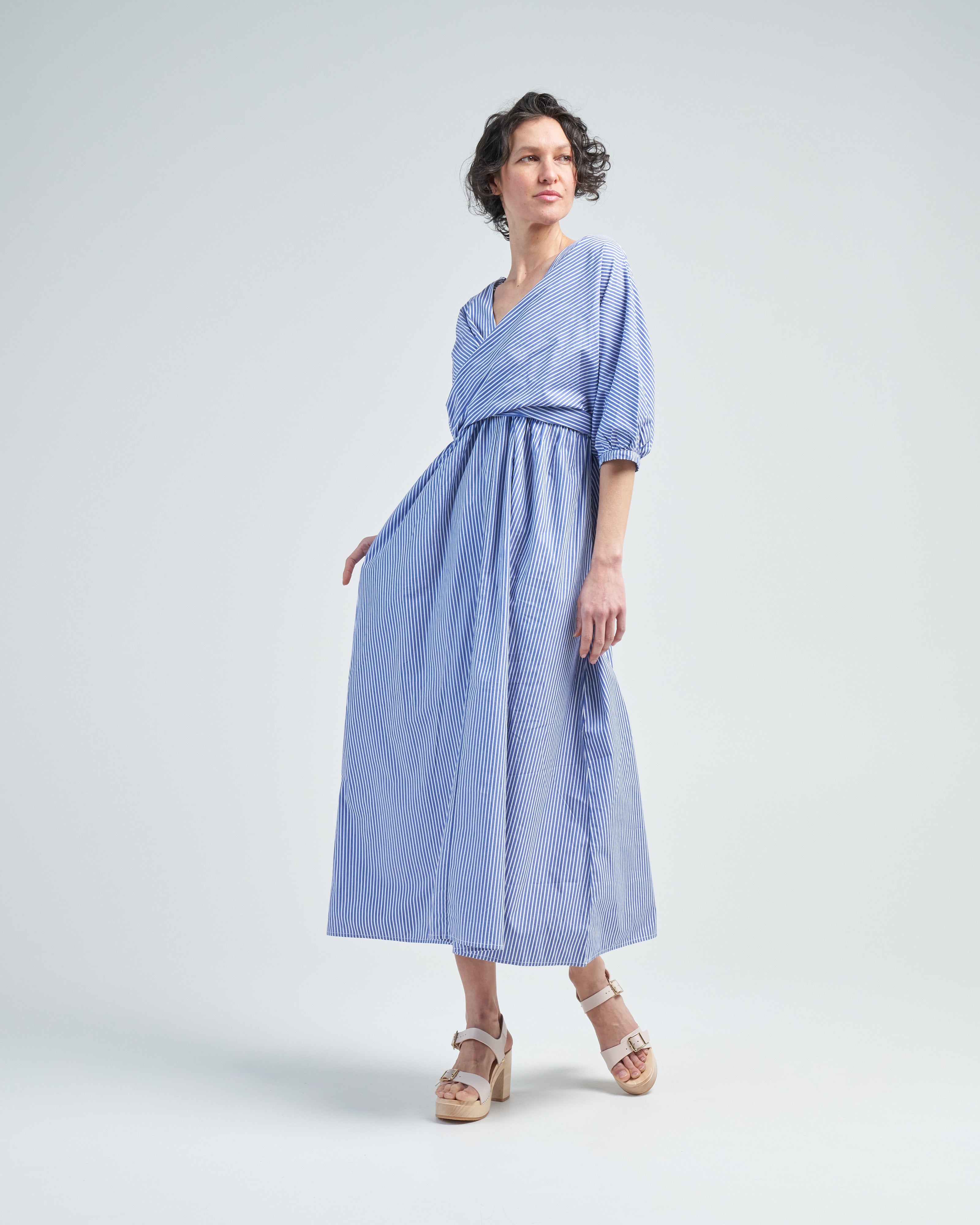 Kowtow Marta Dress Blue Stripe Kowtow Marta Dress Blue Stripe