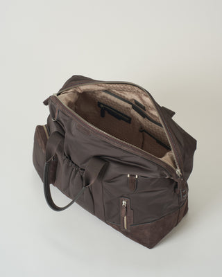 maxi inflight bag in regenerated nylon with calf