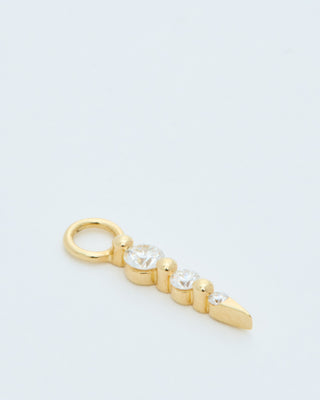 medium diamond dagger charm