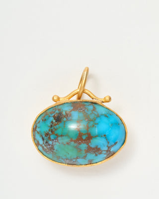 medium two-toned turquoise pendant