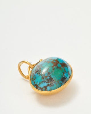 medium two-toned turquoise pendant