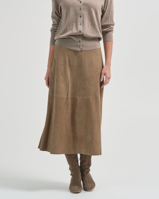 melita goat suede skirt