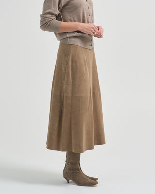 melita goat suede skirt