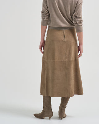 melita goat suede skirt