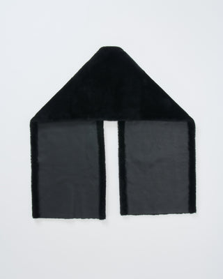 merino shearling belt scarf