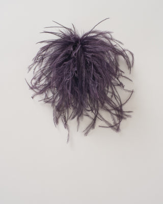 meryl ostrich feather brooch
