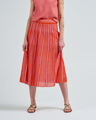 mesh midi skirt