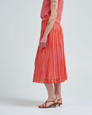 mesh midi skirt