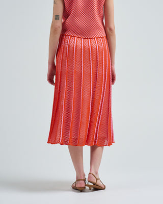 mesh midi skirt