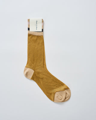 mesh socks with rib detail