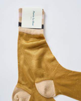 mesh socks with rib detail